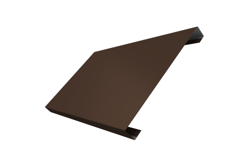 Ламель лицевая 200 забора жалюзи Texas 0.5 Satin Matt с пленкой RAL 8017 шоколад
