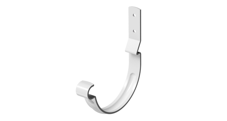 Карнизный крюк для желоба короткий Stal Premium, пломбир